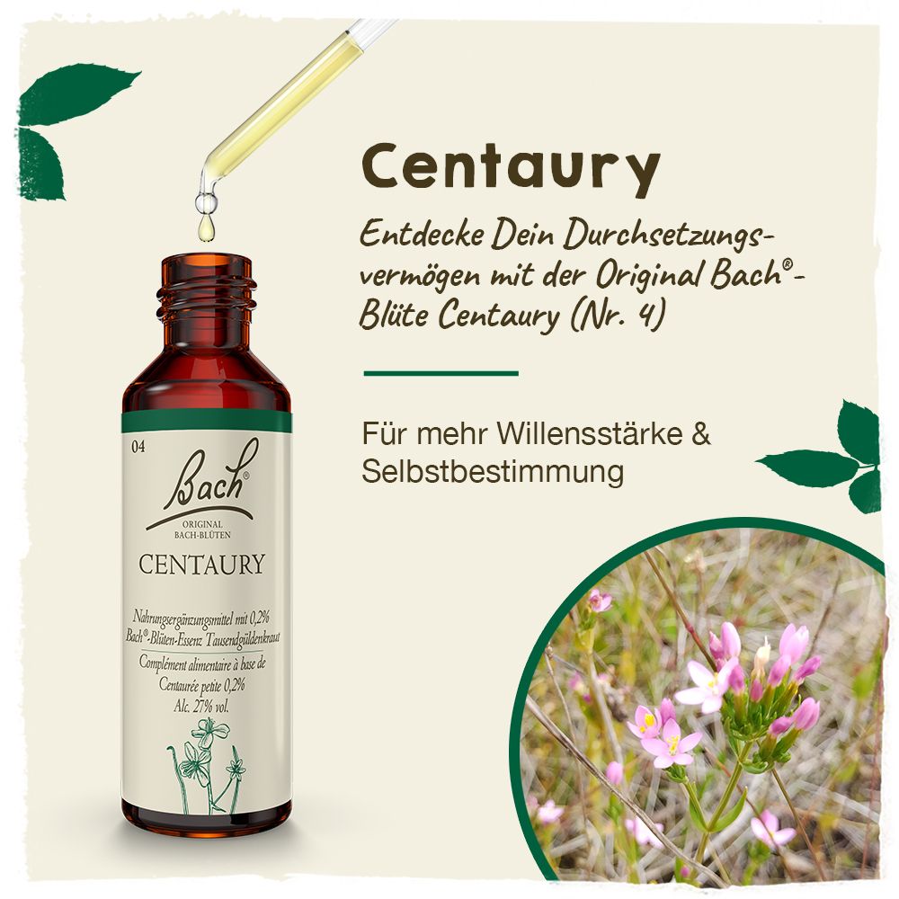 BACH®-BLÜTE CENTAURY (Tausendgüldenkraut)