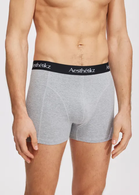 Boxer 3-pack blauw grijs grijs (GRS.MEL)