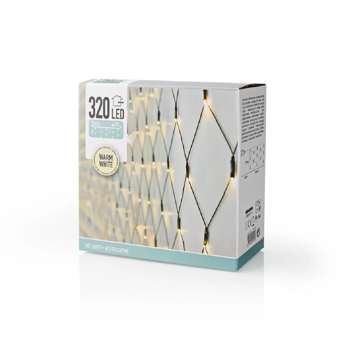 Alpexe LED Net 320 LED Blanc Chaud