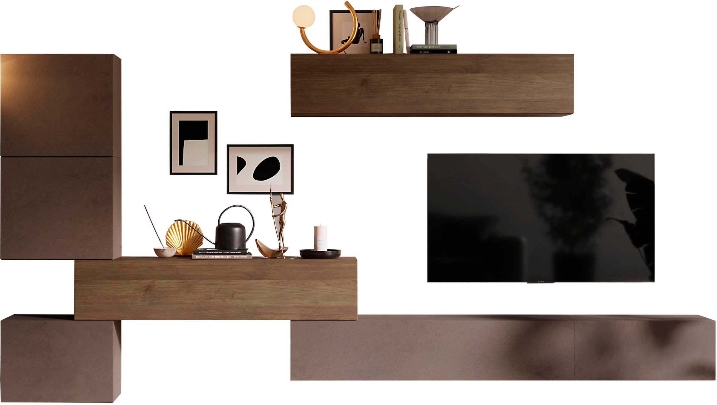 INOSIGN Wohnwand »Infinity, 7tlg. Breite 340 cm, Höhe variabel, Schrankwand, Anbauwand« 7 Stk. tlg.