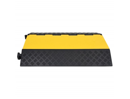 VIDAXL - Rampe de protection de câble avec 2 canaux 90 cm caoutchouc