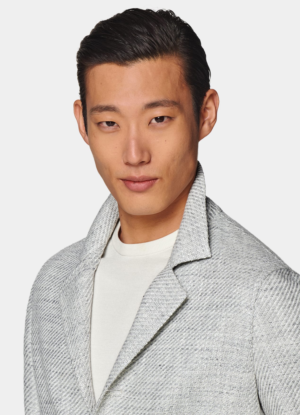 Veste chemise coupe Relaxed gris clair