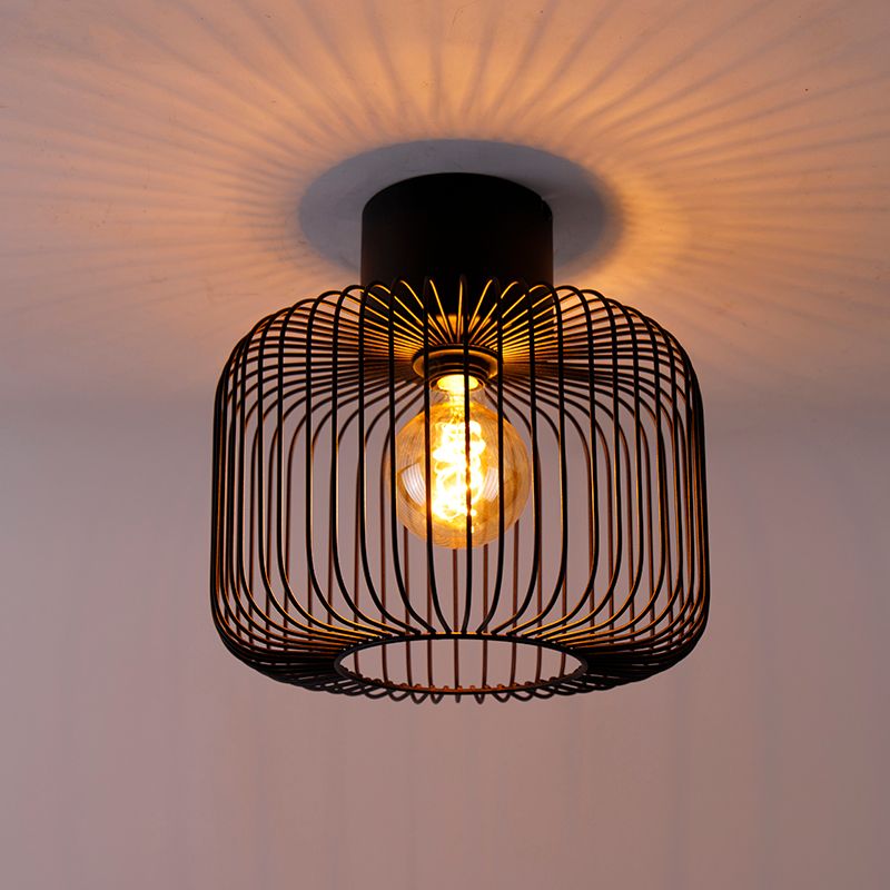 Design plafondlamp zwart draad 31,5cm - Baya
