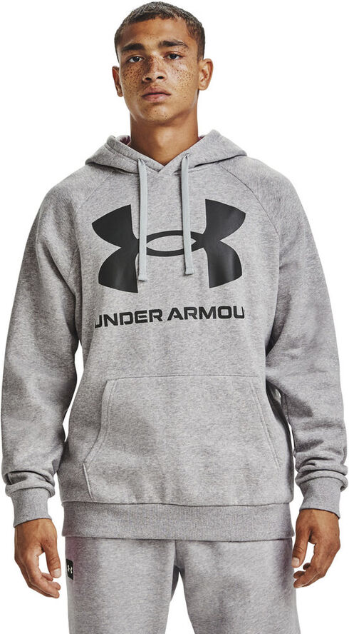 Under Armour Rival Fleece Big Logo Haettetroje Grå