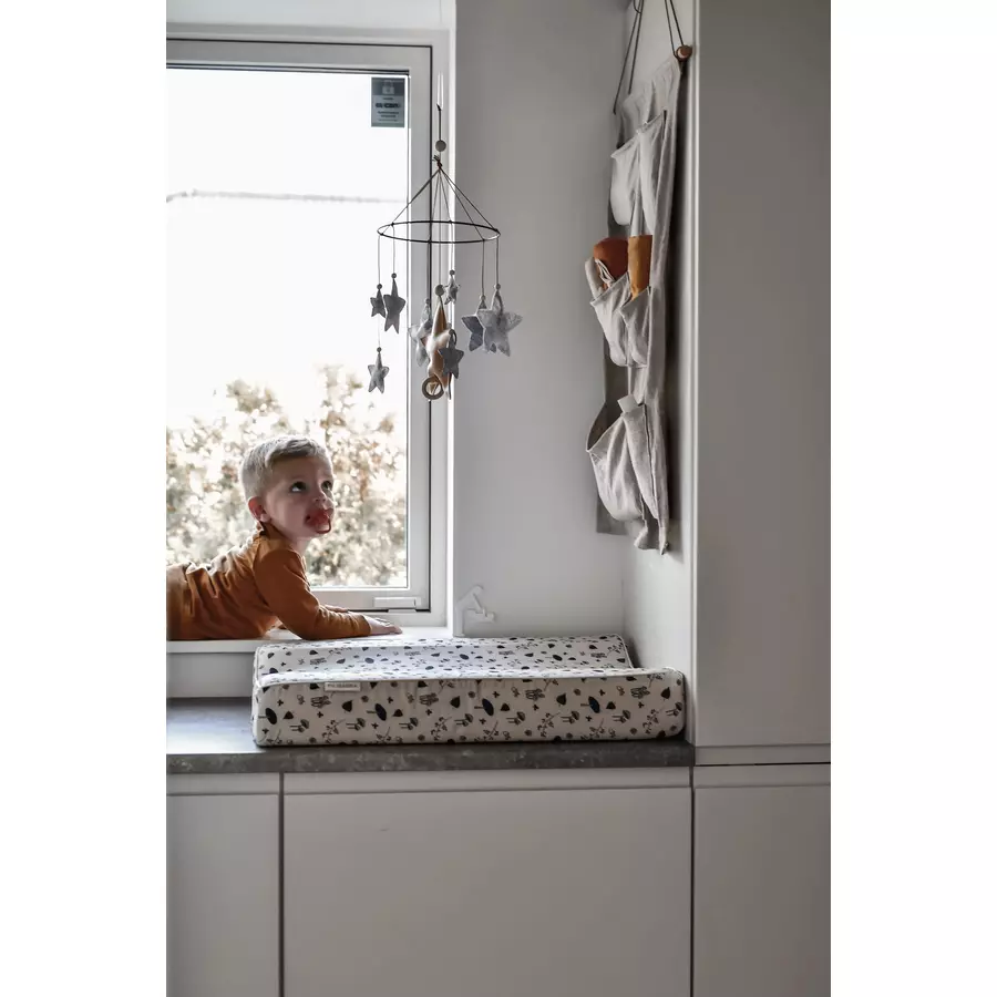 Filibabba Musikmobile Sternschnuppe Grey Melange