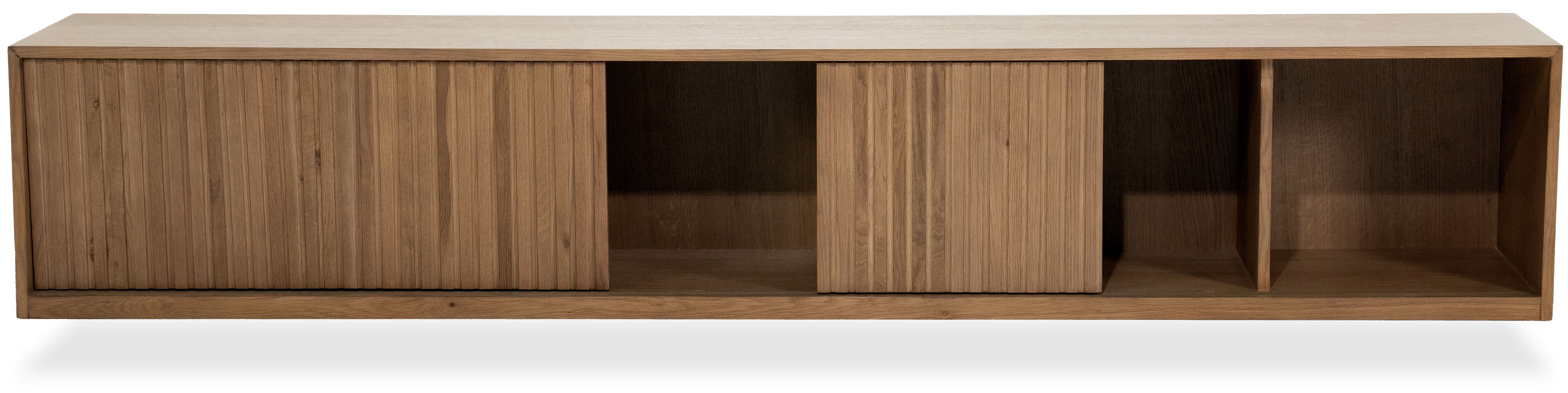 Hangend tv-meubel 96383 bruin Milo B240 x D42 x H43 cm