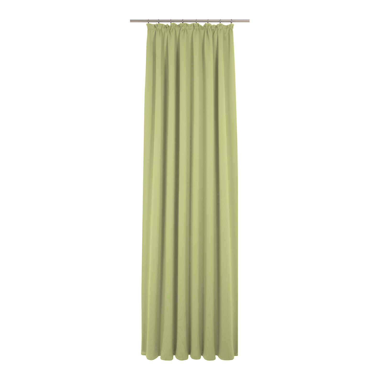 Einzelschal mit Kräuselband UNI COLLECTION LIGHT - hellgrün - 145x145 cm