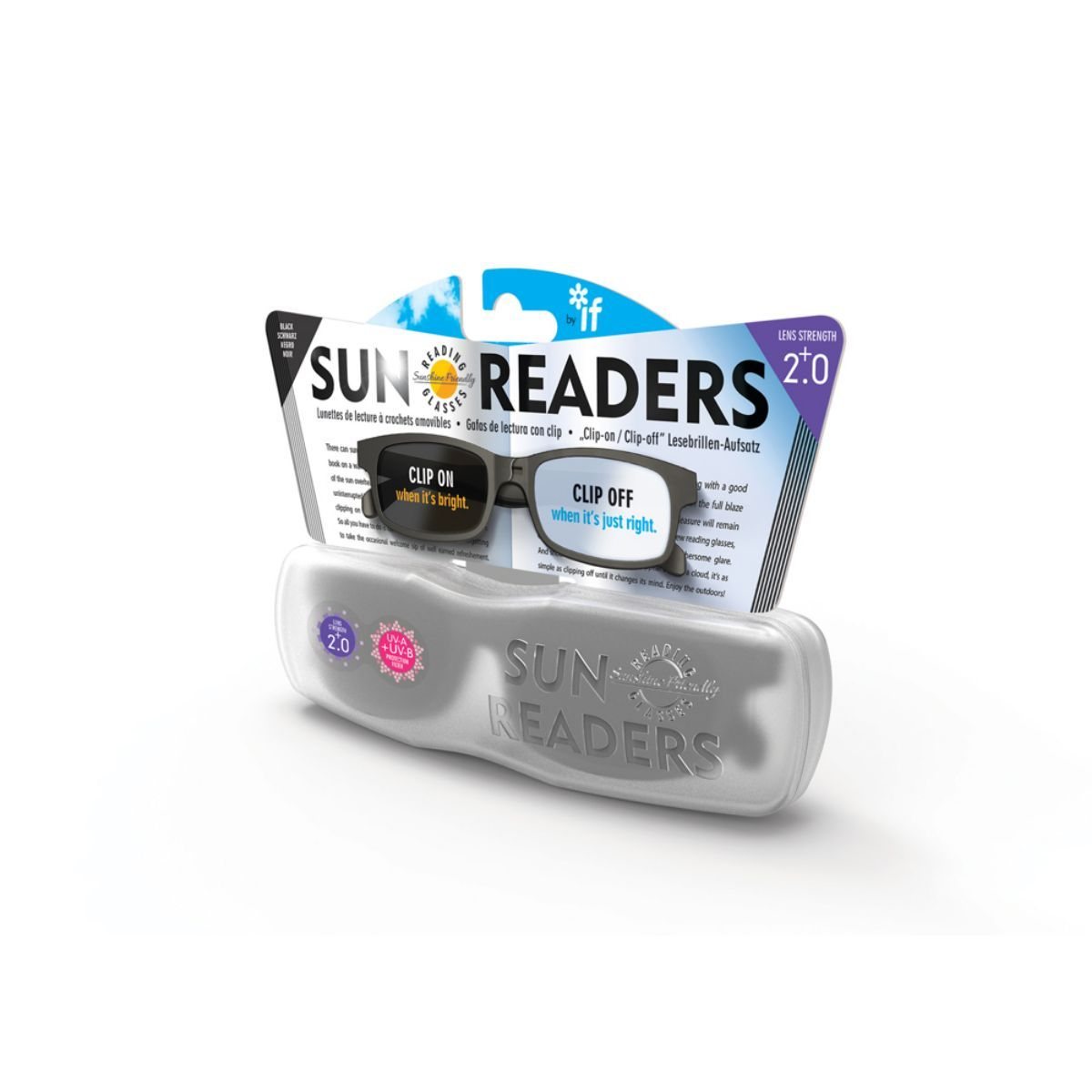 Sun Readers Black +1.5