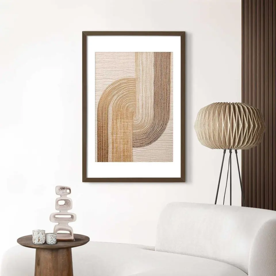 Wissellijst posterlijst Poster 61x91,5 of 50x70 Walnoot - 61x91,5cm