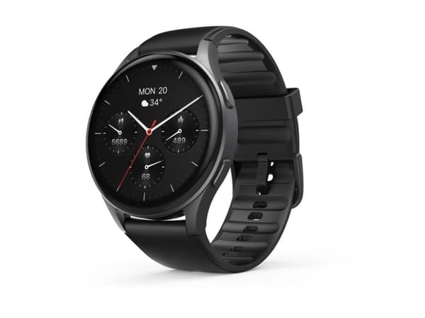 Hama 8900 - Dark gray aluminum alloy - smartklokke med armbånd - svart - display 1.43