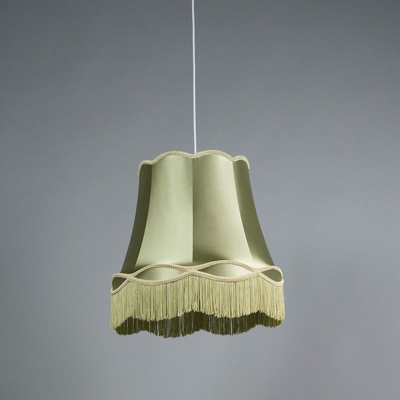 Set van 4 retro hanglampen groen 45 cm - Granny