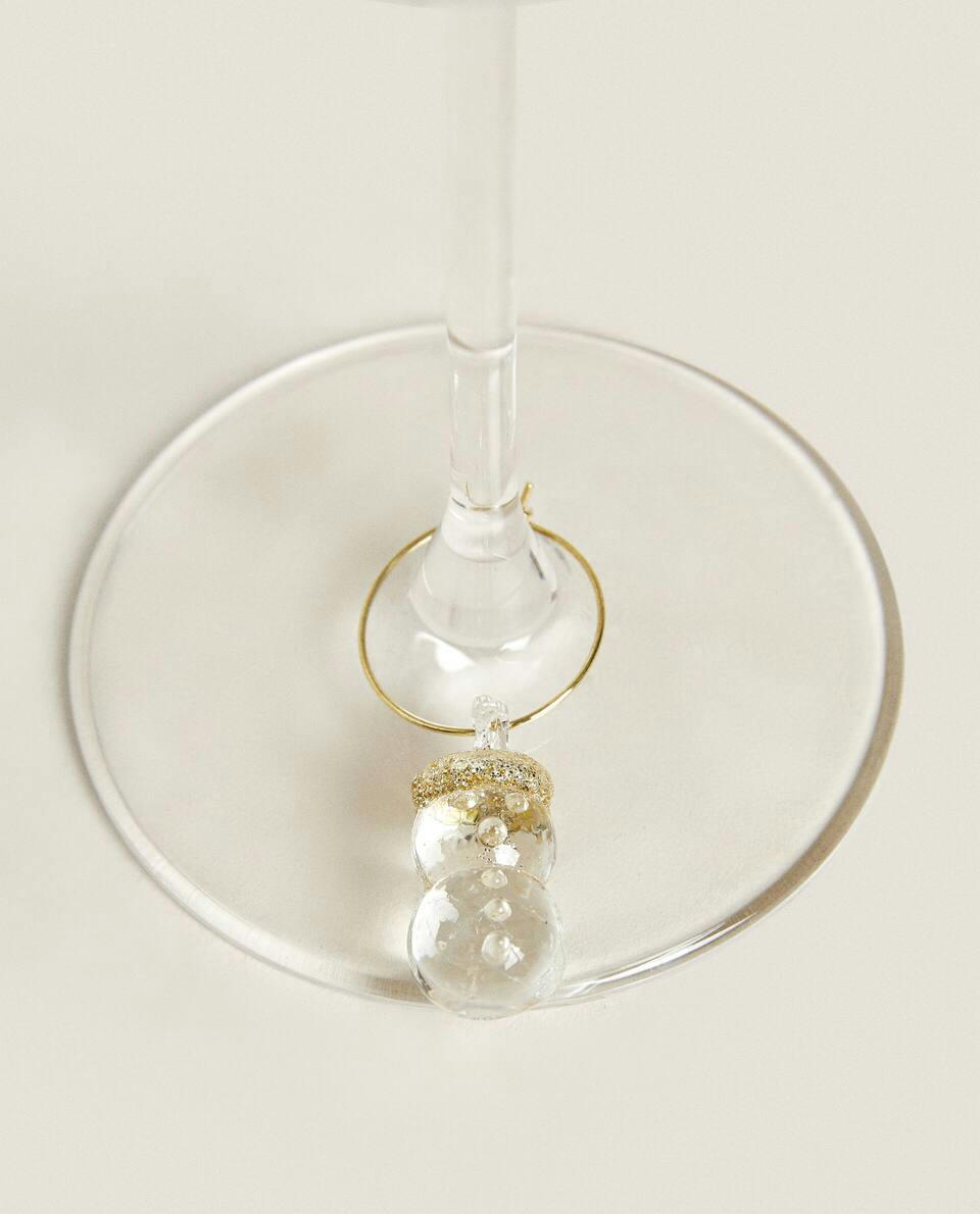 PACOTE DE MARCADORES DE VINHO DECORATIVOS DE NATAL (PACOTE COM 6)