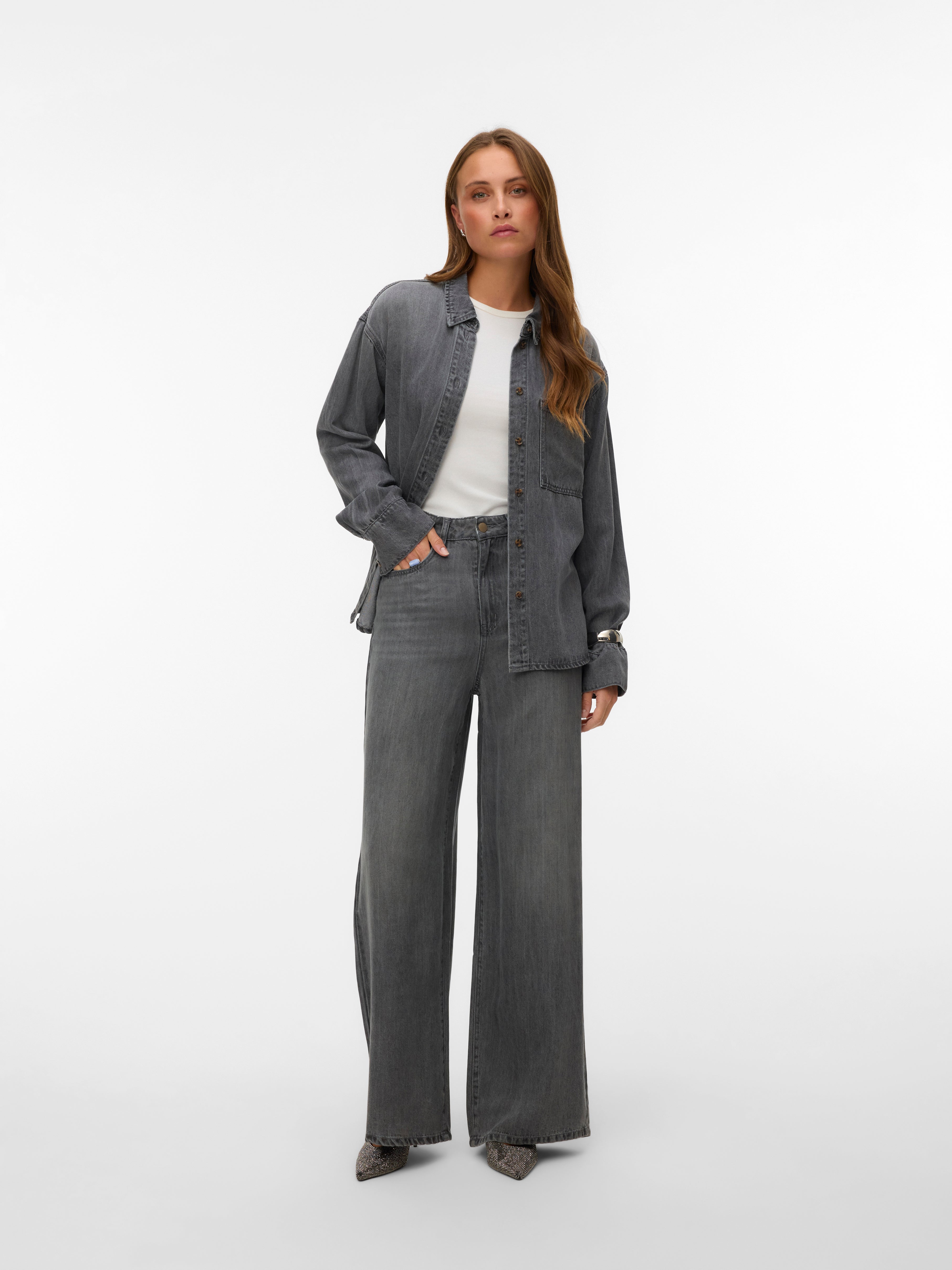 AWELINA High rise Wide leg fit Jeans