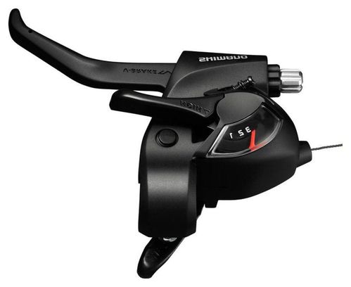 SHIMANO Shifter With Brake Lever 3 Vitesses St-Ef41 Left - Noir