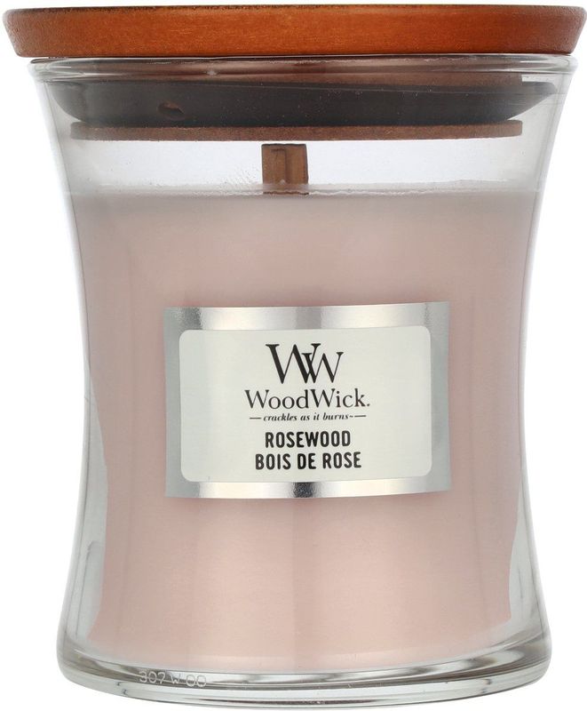 WoodWick - Mini Kaars - Rosewood - Houten Lont - Brandtijd 20 Uur