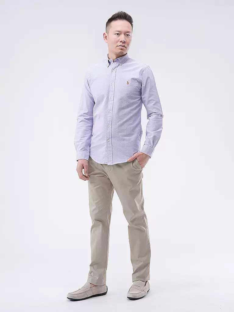 POLO RALPH LAUREN Hemd Slim Fit lila