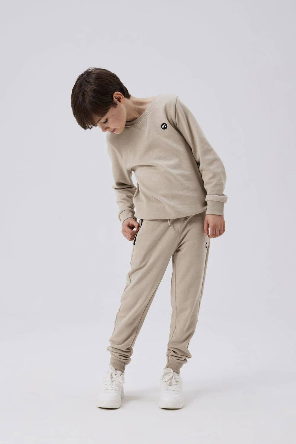 NAME IT sweater NKMVIMO lichtbruin