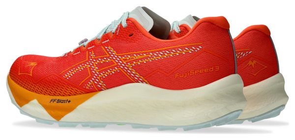 Chaussures Trail Asics FujiSpeed 3 Orange/Bleu Homme