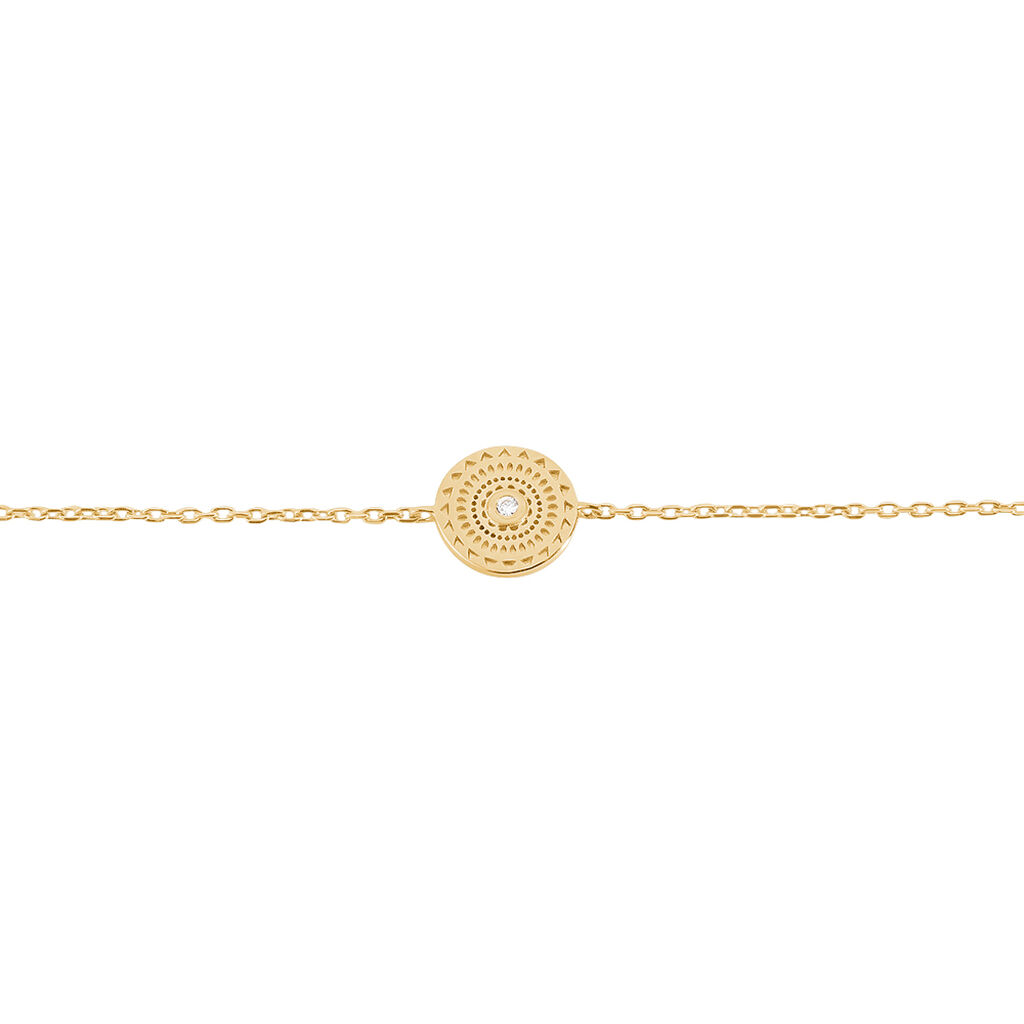 Bracelet Carmina Plaqué Or Jaune Oxyde De Zirconium