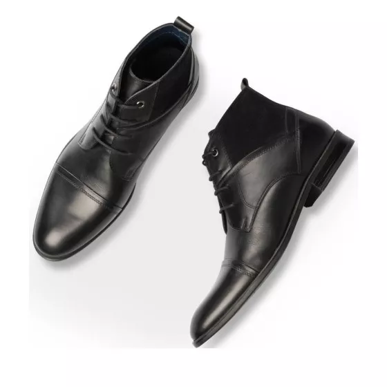 Bottines NOIR B-BLAKE CUIR