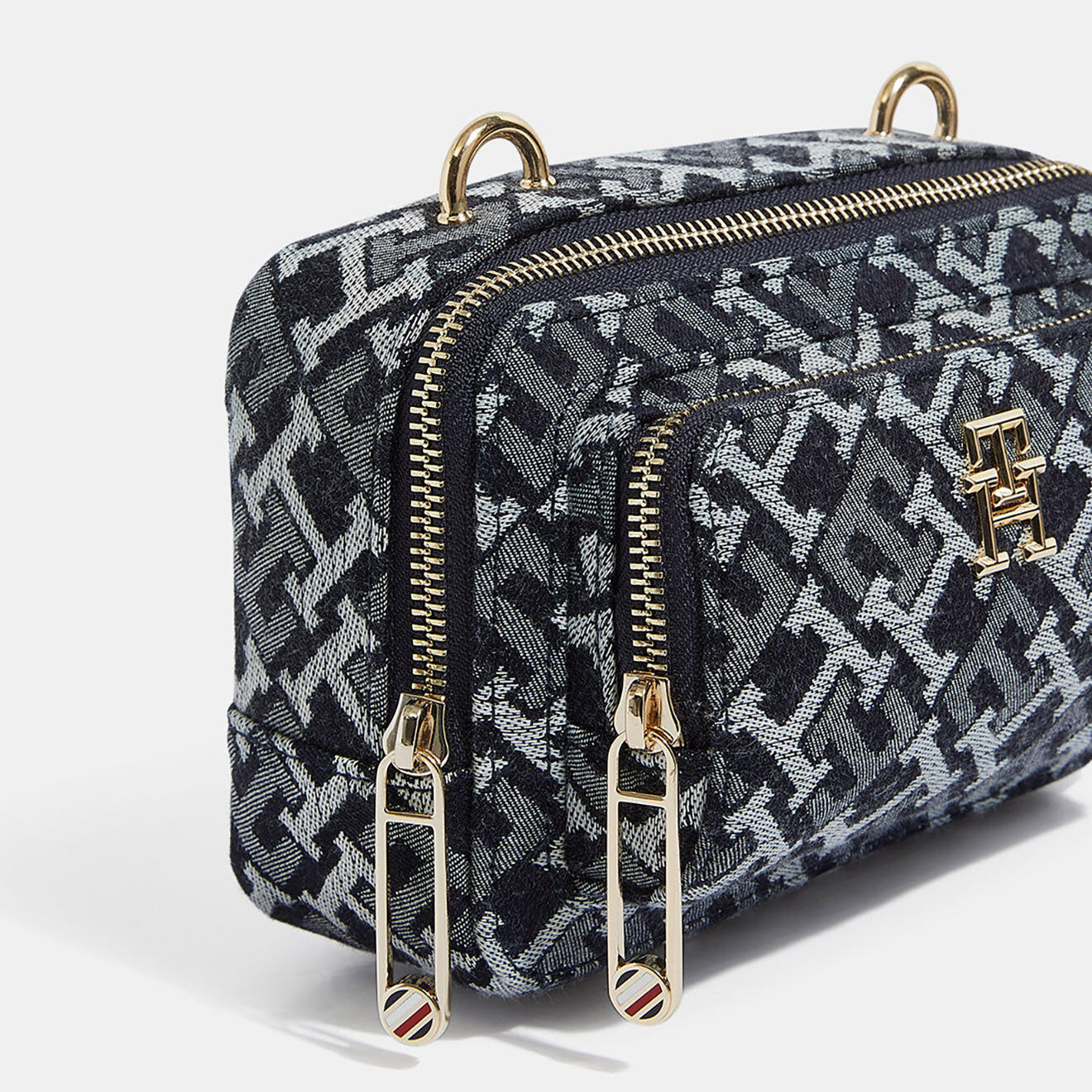 Tommy Hilfiger Sac bandoulière camera Iconic denim bleu - 12x18x6 cm