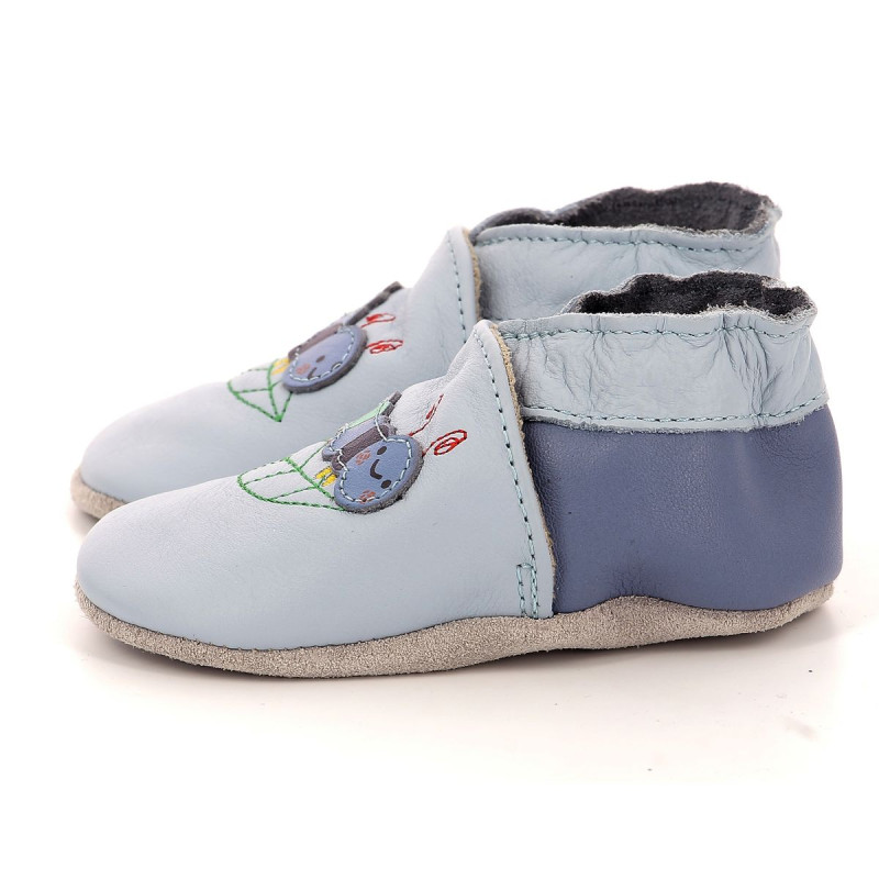Robeez Robeez Chaussons Krunchy Bleu Clair