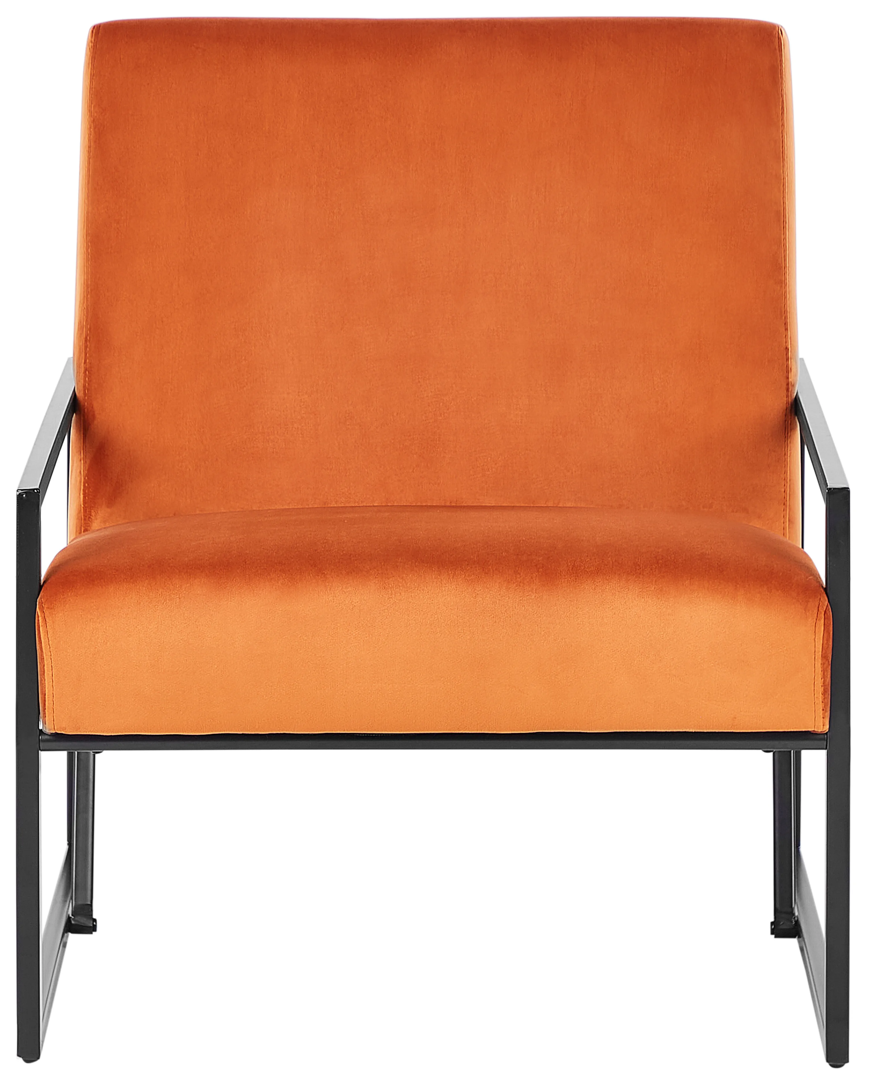 Fauteuil DELARY Fluweel Oranje