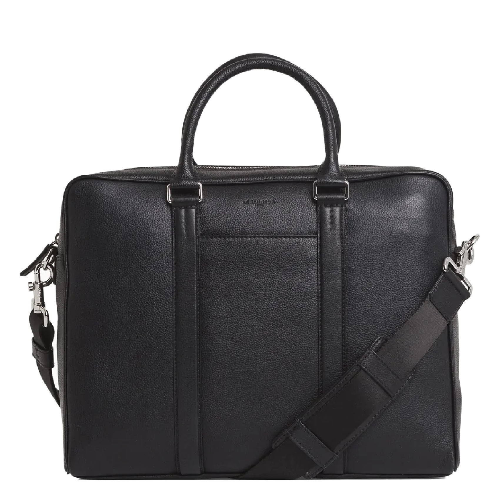 CHARLES - Porte documents en cuir| Noir