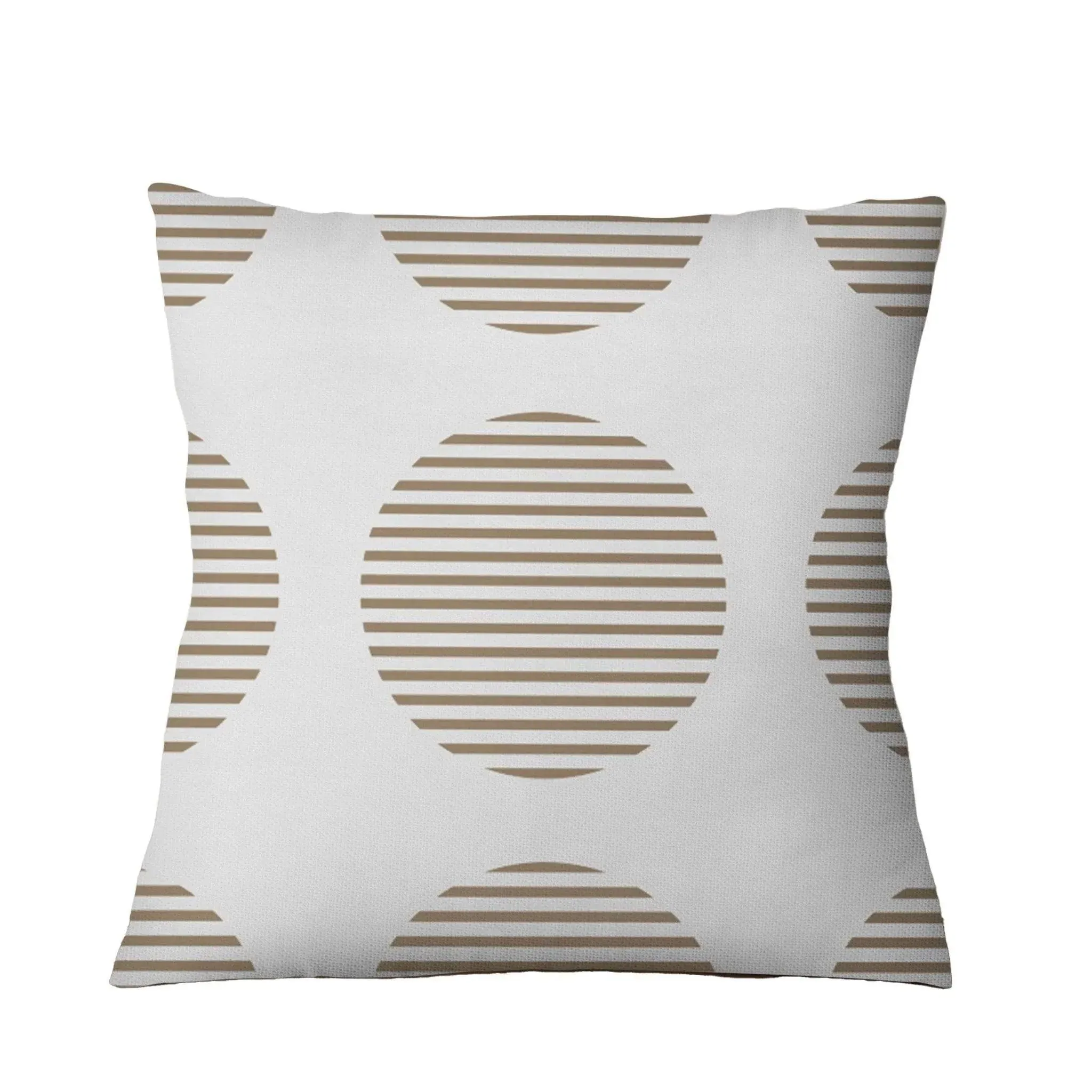 Modern Beige Pillow Cushion  & Cover | Geometric Decorative Pillow | Sofa Living Room Decoration