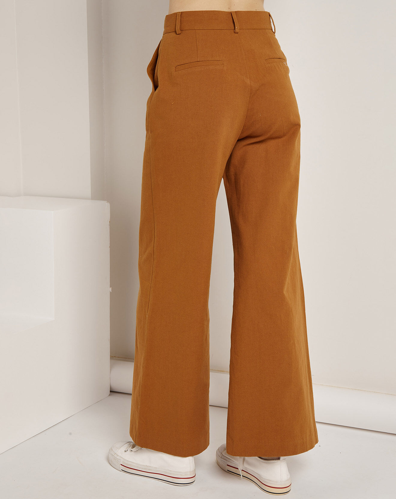 See u Soon Pantalon en Coton & Lin Copenhague brique