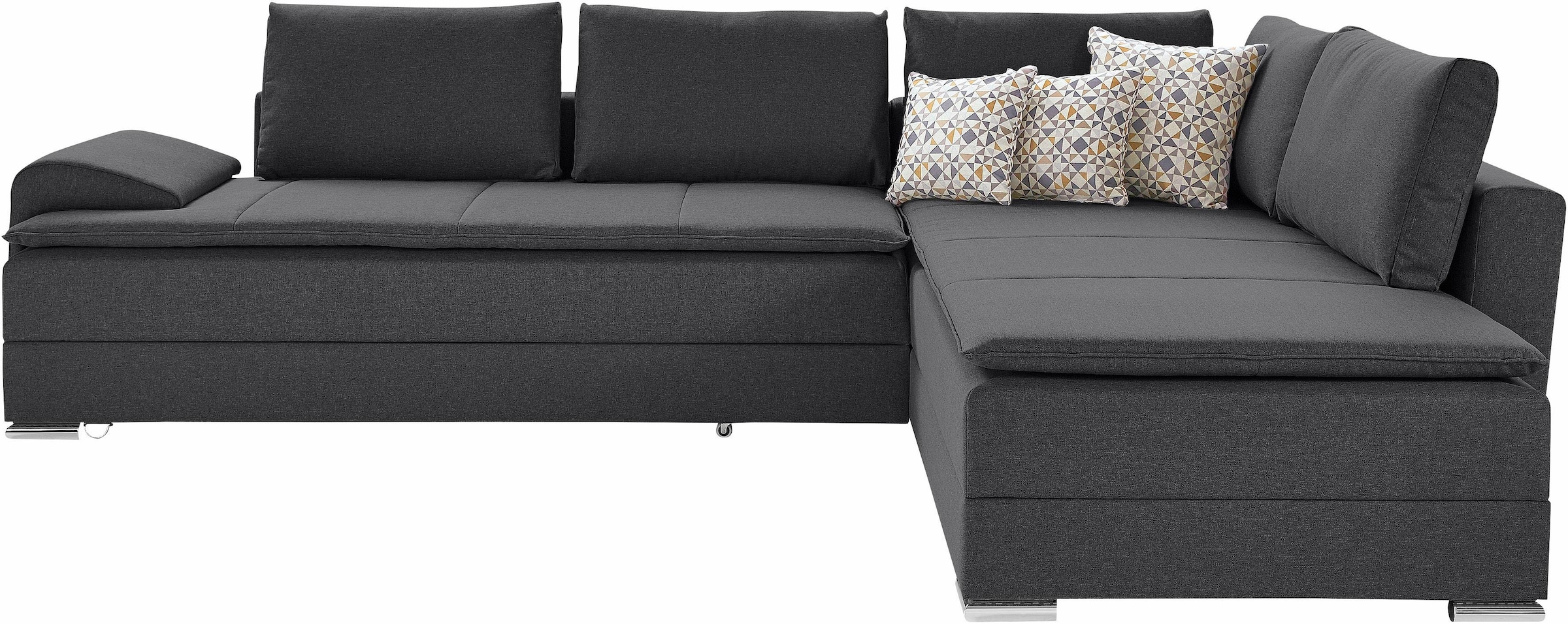 INOSIGN Ecksofa »Night & Day L-Form, B: 324 cm« mit Bettfunktion, Bettkasten & 3 Zierkissen, Boxspringbett 180x200 cm
