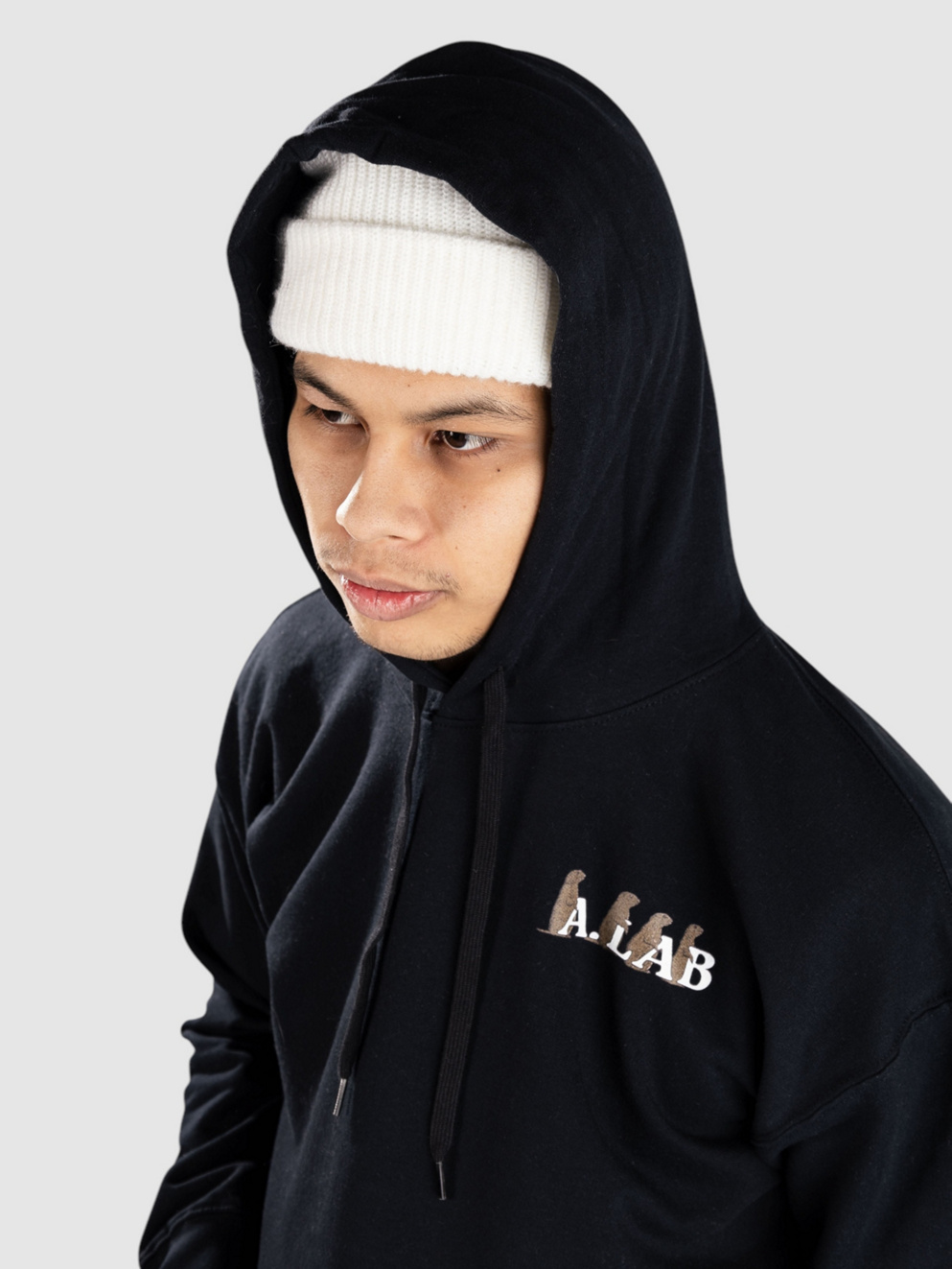 A.LAB Brain Rot Critters Hoodie black