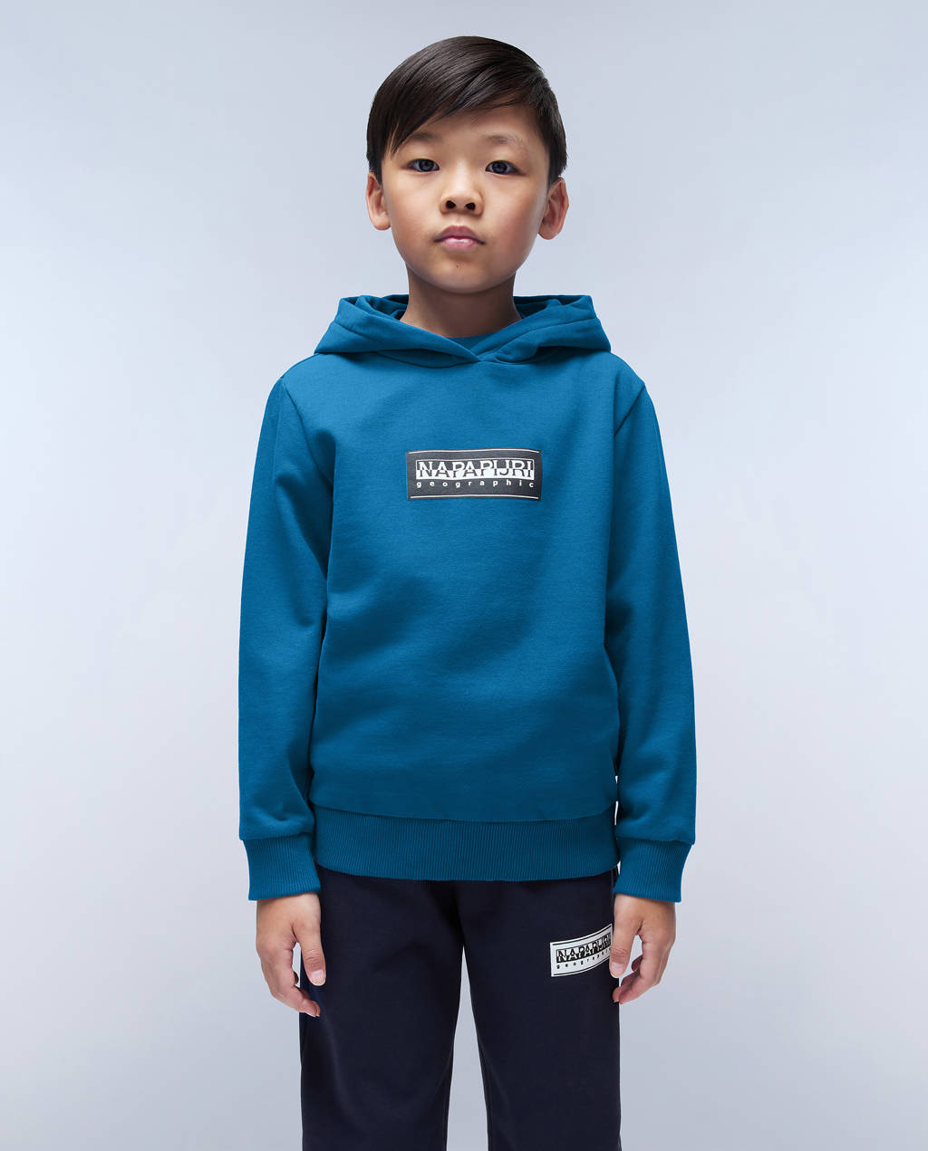 Napapijri hoodie met logo blauw