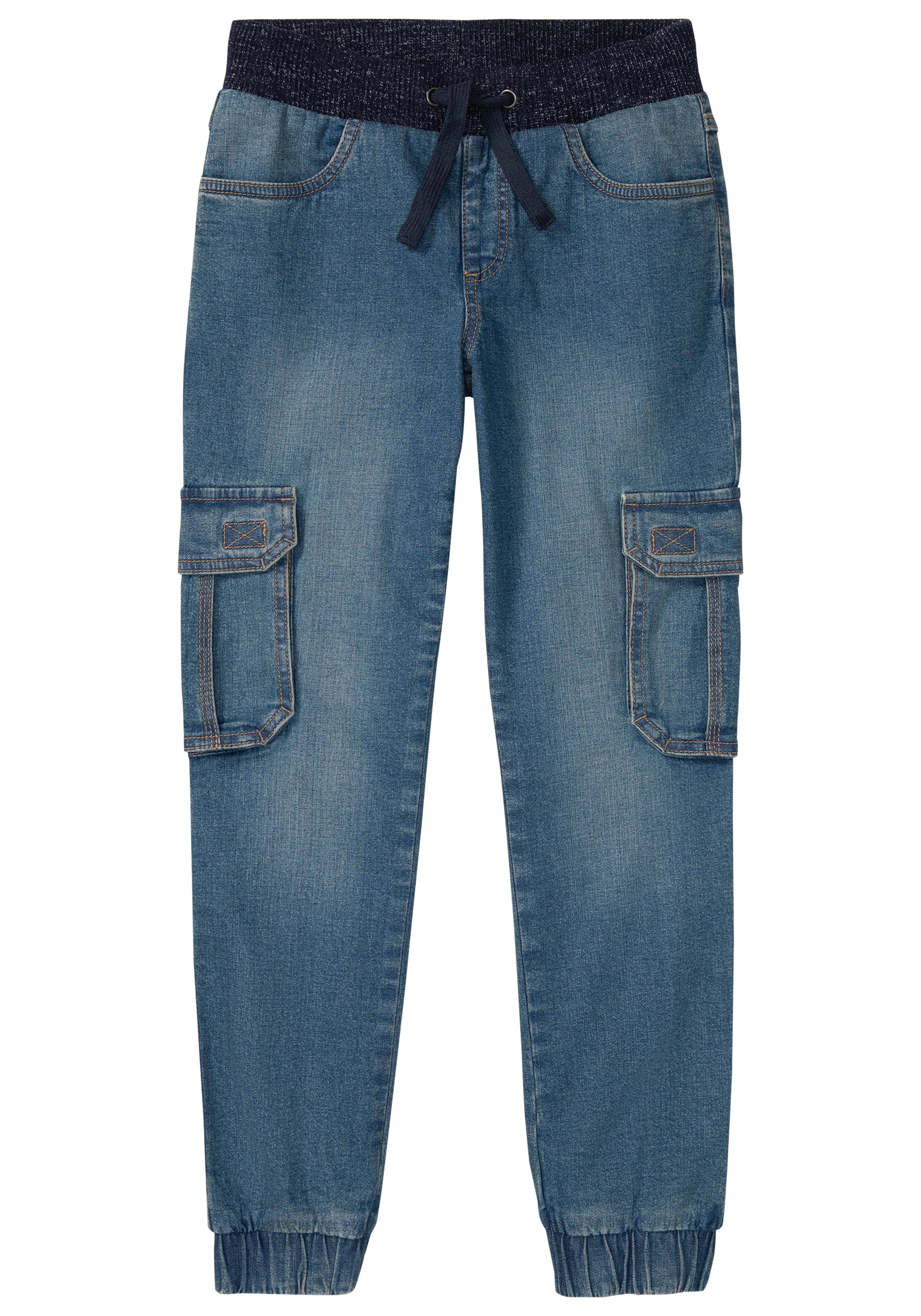 Arizona Cargojeans », Stretch-Jeans für Jungen«, gerades Bein,  mit Bindeband und Gummizug,  normale Taille