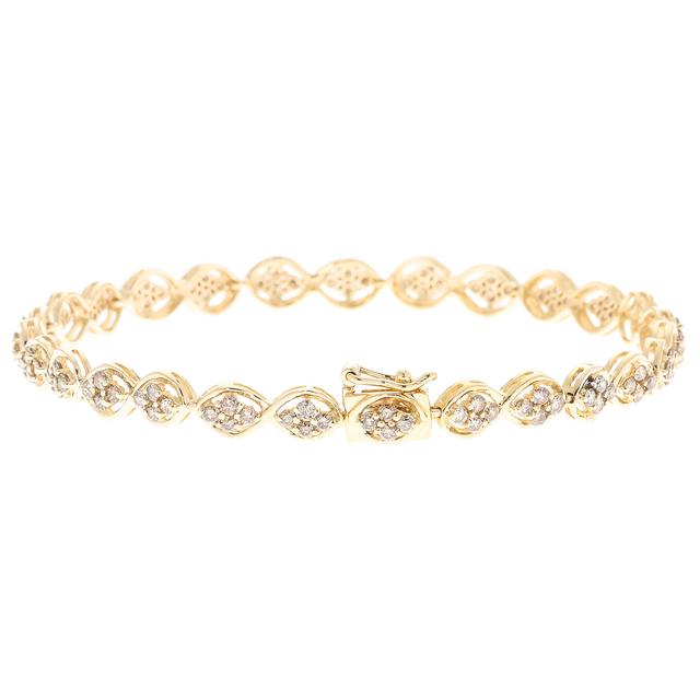 Armband, Brillant, Champagnerfarben, ca. 2,5 ct.