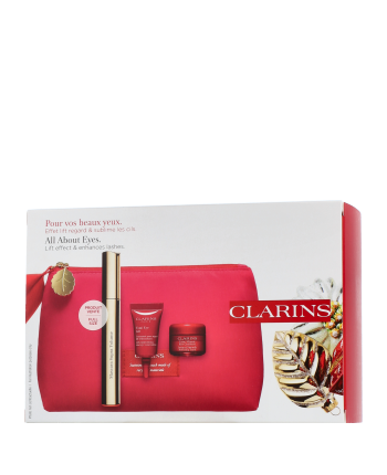 Clarins Mascara Supra Volume Set mit Total Eye Lift & Mini Lisse Minute 8ml-3ml-4ml