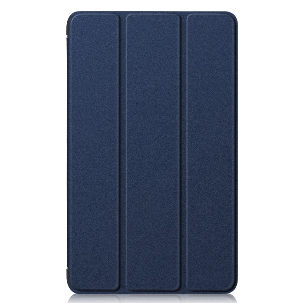 Samsung Galaxy Tab A9 Leder Tasche Smart Cover Hülle Litchi Look - Dunkelblau