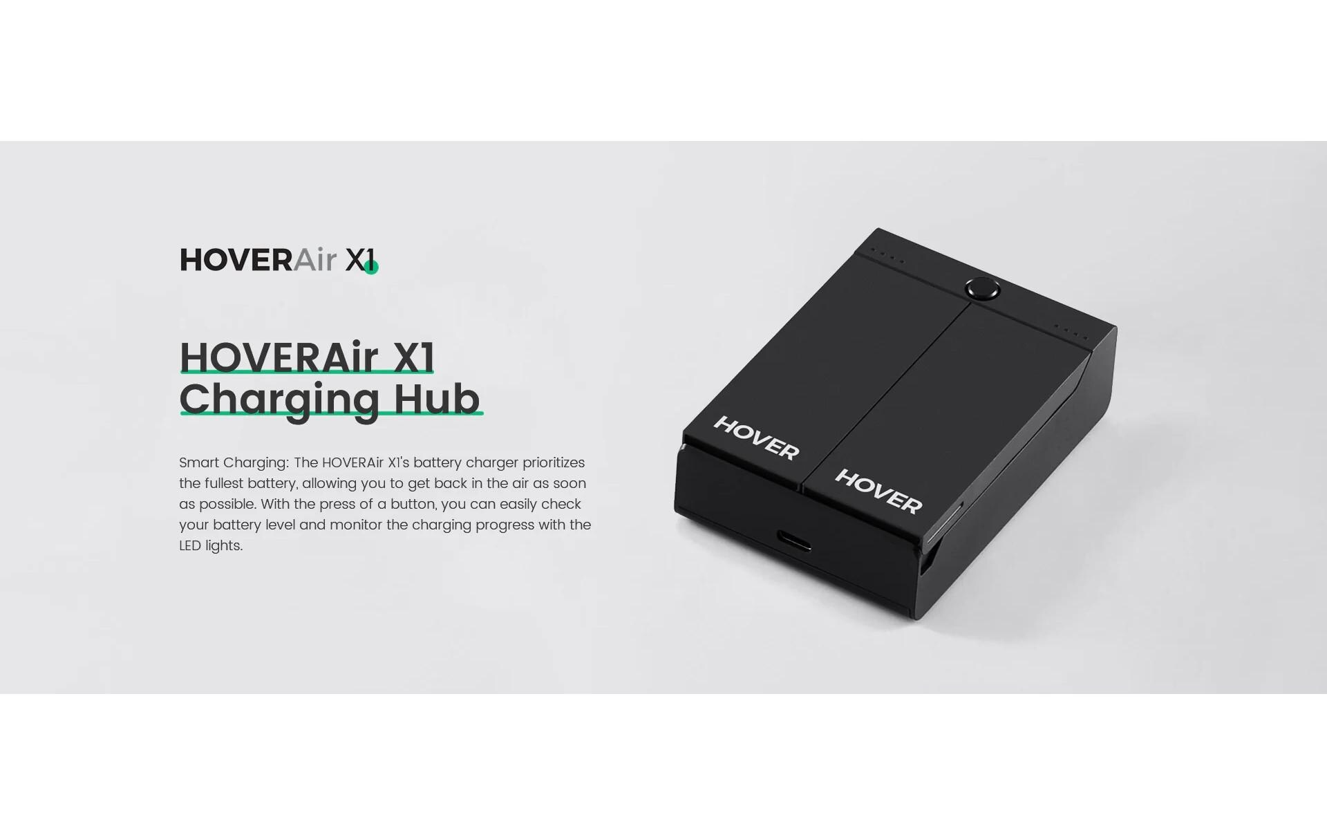 Ladestation Hoverair X1, SchwarzLadergerät-Hub für Hoverair X1