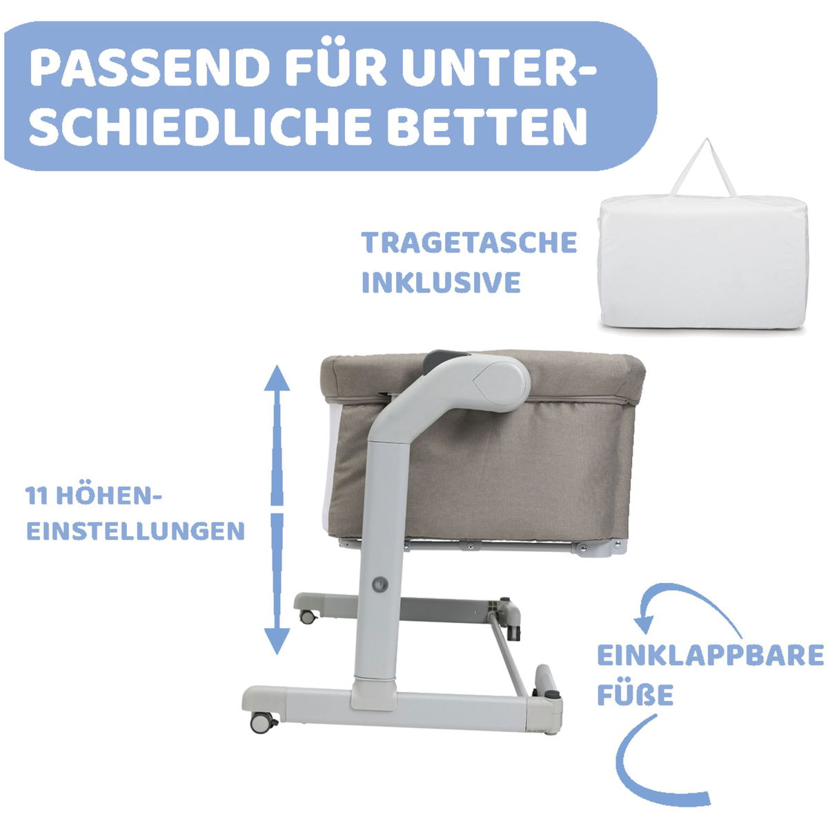 ChiccoChicco   Beistellbett Next2Me Magic Evo desert taupe