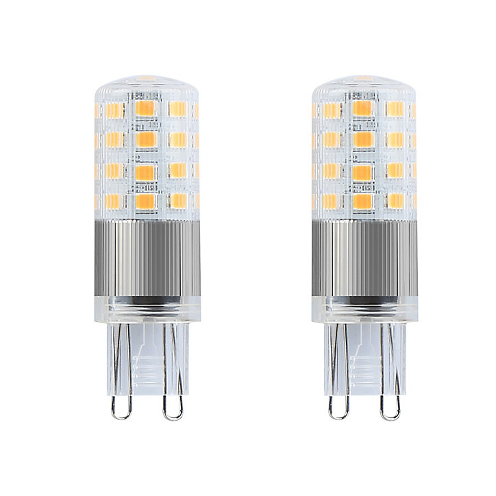 Lot 2 ampoules LED Capsule G9 470lm 4W = 40W Ø1.8cm Diall blanc chaud