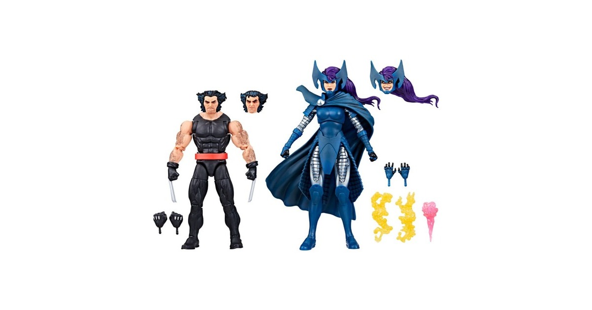 HasbroWolverine 50th Anniversary Marvel Legends Action Figure 2-Pack Wolverine & Psylocke 15 cm Speelfiguur