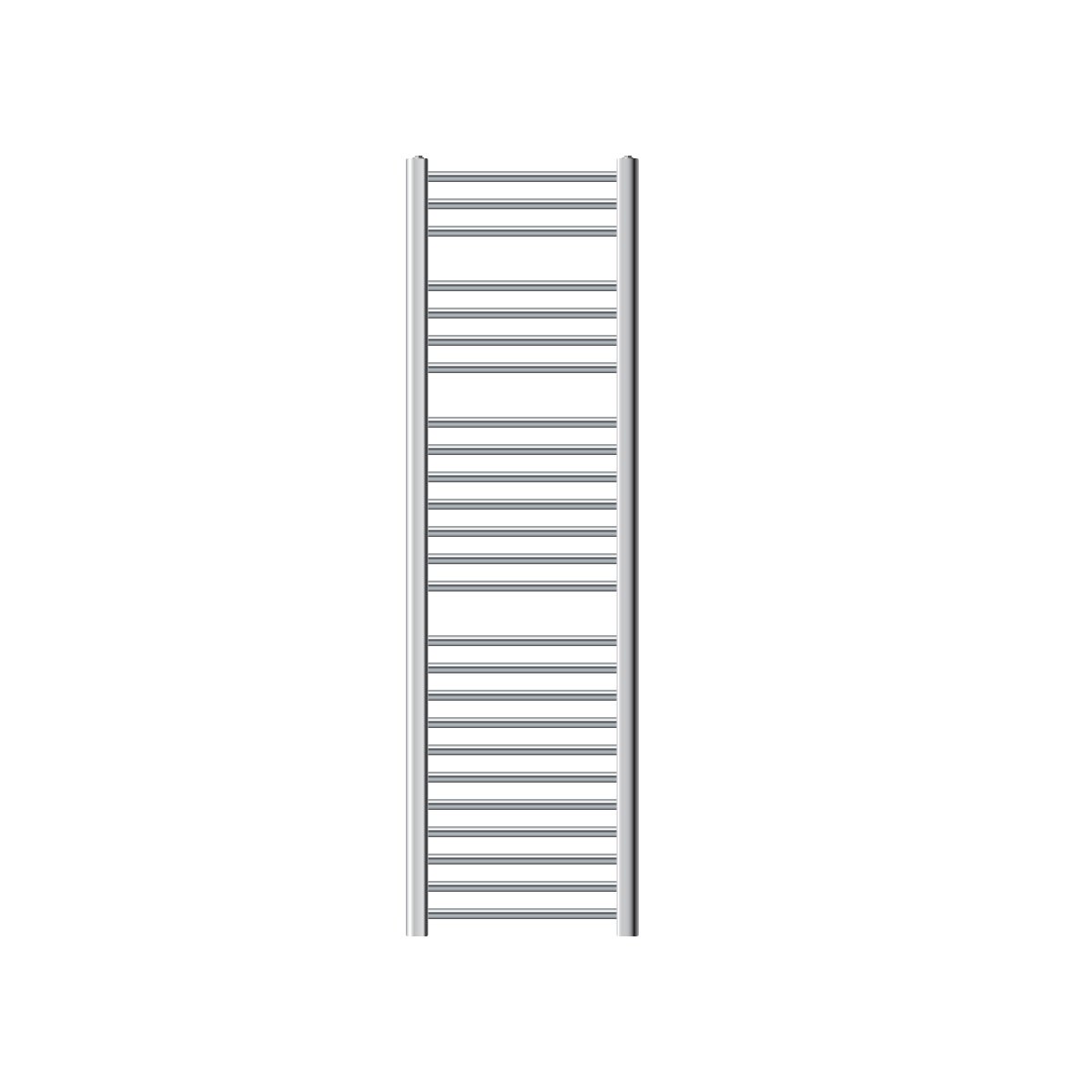 ECD Germany Badkamerradiator - 400 x 1500 mm - Chroom - Recht met Zijaansluiting - Radiator Handdoekverwarmer Handdoekdroger Designradiator