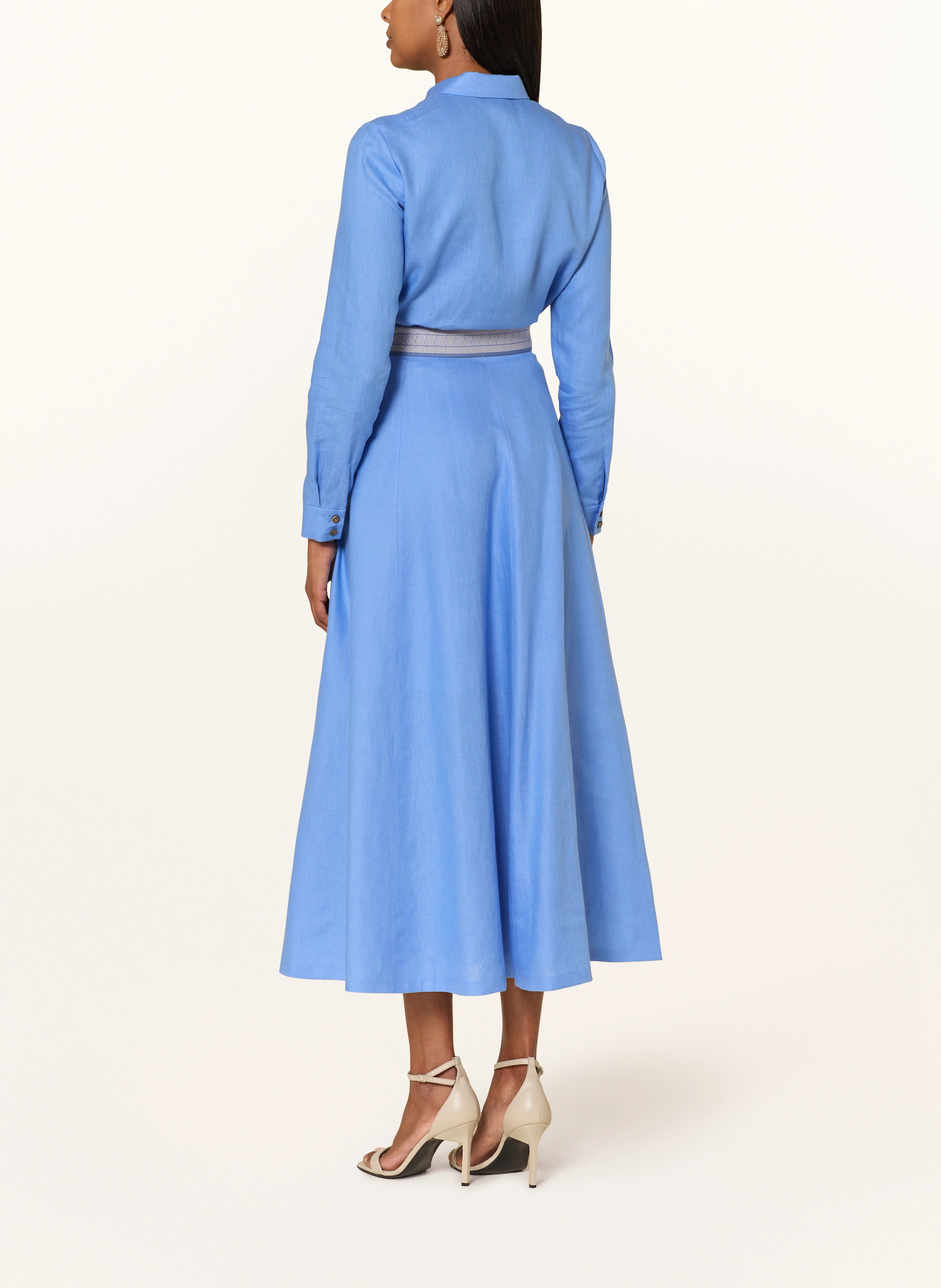 Grasegger Dirndlbluse EVELIN aus Leinen
