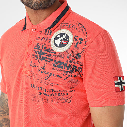 Polo Manches Courtes Orange