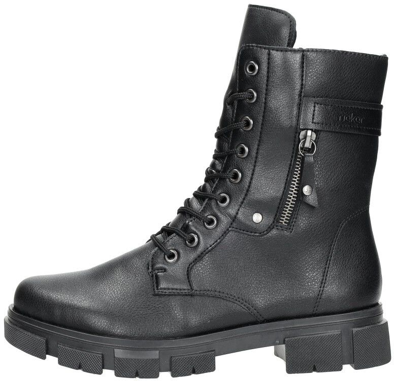 Rieker Veterschoenen hoog zwart