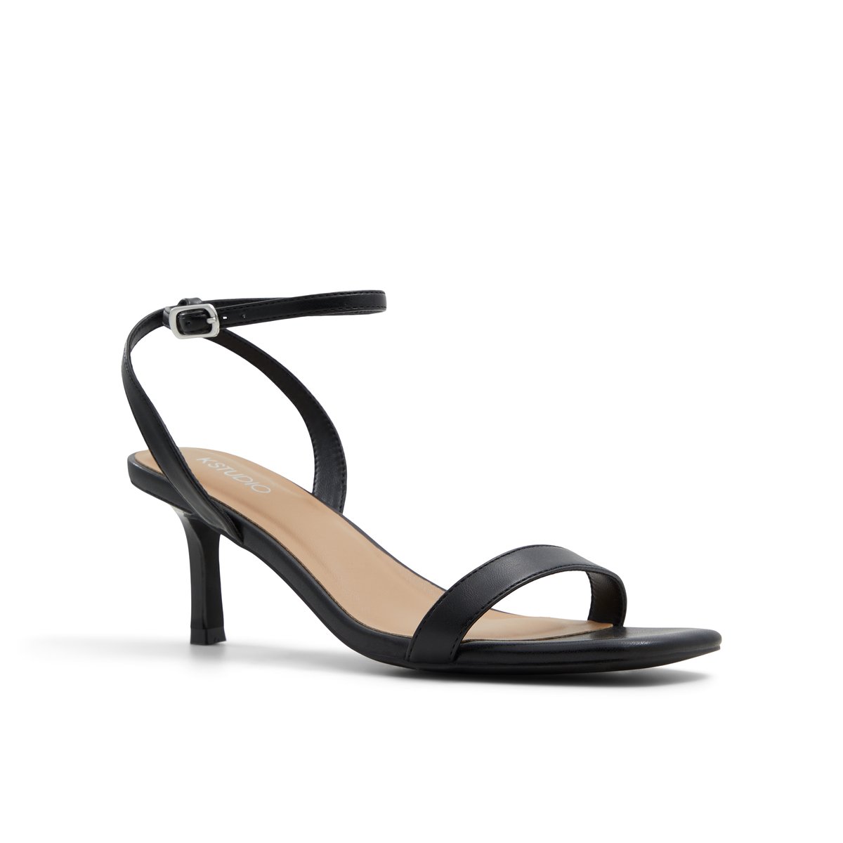 K STUDIO-Eowoenia-Sandales habillées à bride à la cheville - Talon aiguille - Noir
