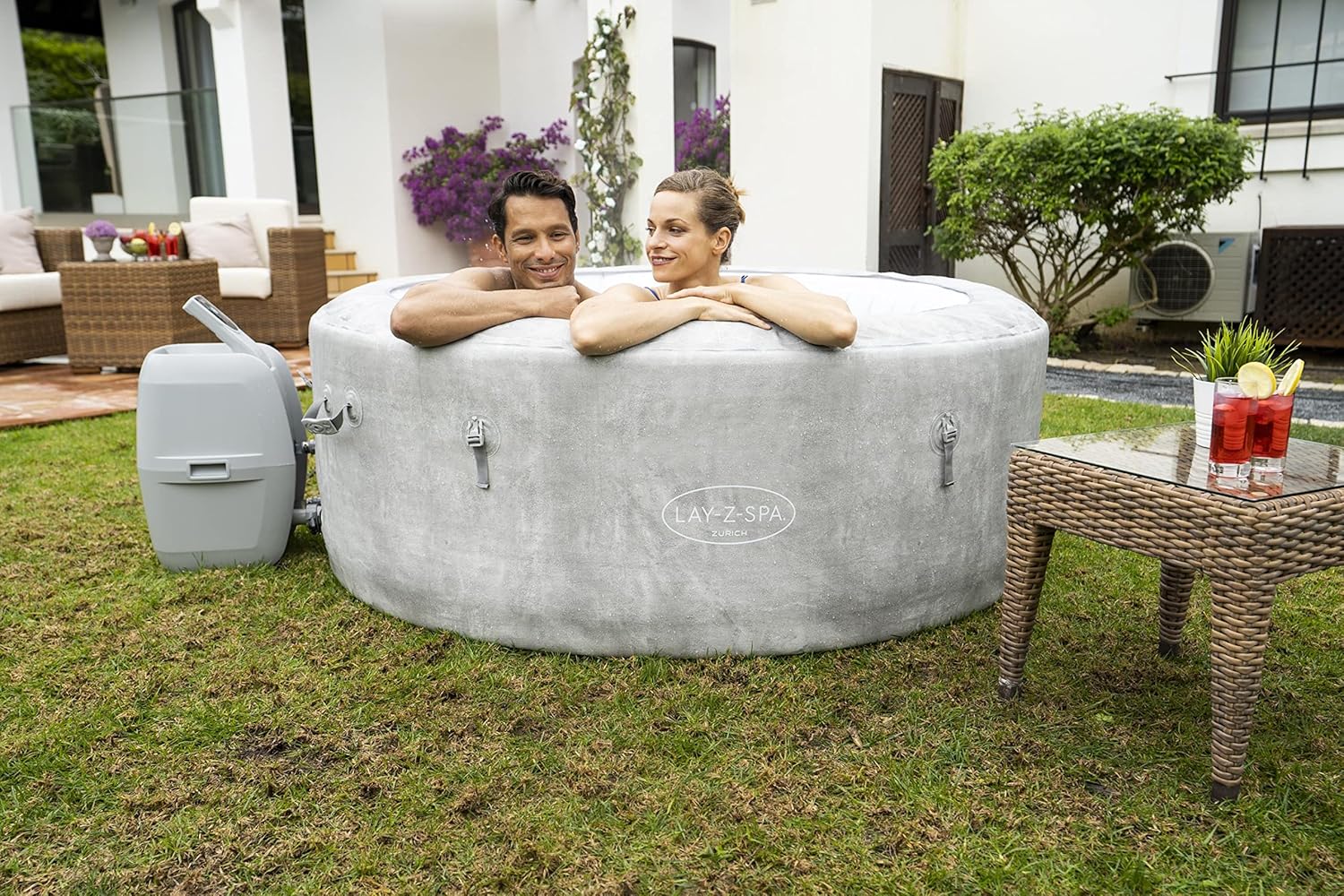Bestway® Lay-Z-SPA® ECO-Whirlpool Zurich AirJet™ Ø 180 x 66 cm, rund