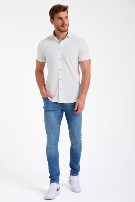 Gabbiano witte heren overhemd