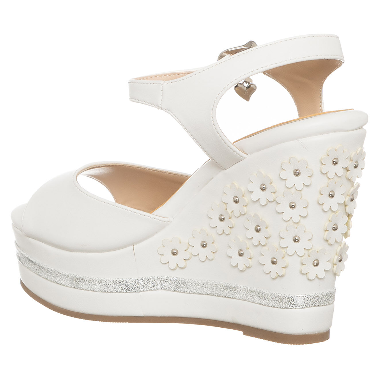 Tua By Braccialini Sandales compensées Olivia blanches - Talon 12 cm