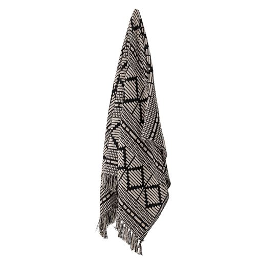 Bloomingville Gutte Plaid, Sort